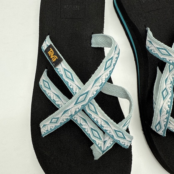 Teva Women's Shoes SZ 5 Olowahu Slip Cross Straps Sari Ribbon Sandals Flip Flops - Picture 12 of 16